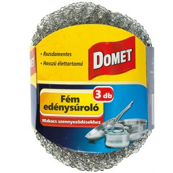 DOMET Edénysúroló Fém Rozsdamentes,Hosszú élettartamú 3db/cs
