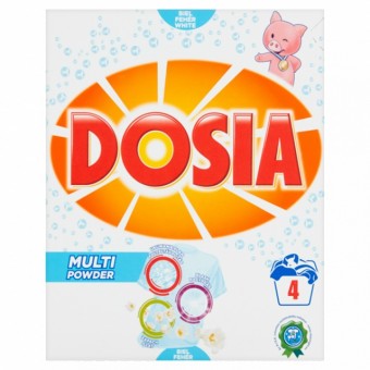 Dosia Multi Powder Mosópor Fehér Ruhákhoz 4 Mosás 300g