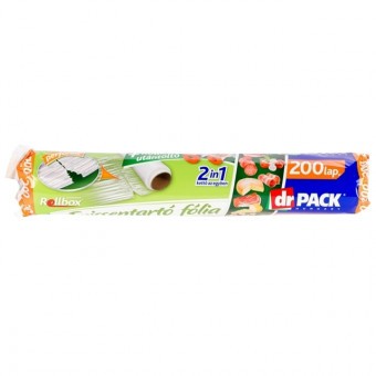 drPACK Frissentartó fólia-Perforált 90mx29cm 200lap Rollbox utántöltő