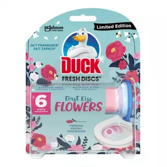 Duck Fresh WC Öblítő Korong 36ml First Kiss Flowers