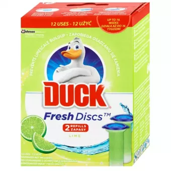 Duck Fresh WC Öblítő Korong Utántöltő 2*36ml Lime