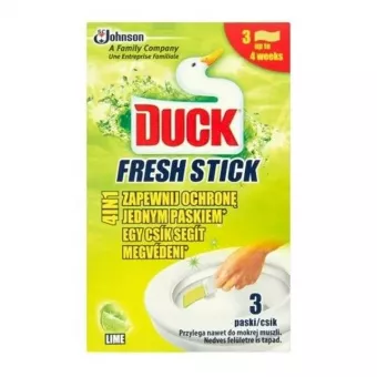 Duck WC Öblítő csík zselés - Fresh Stick - Lime 3x9g