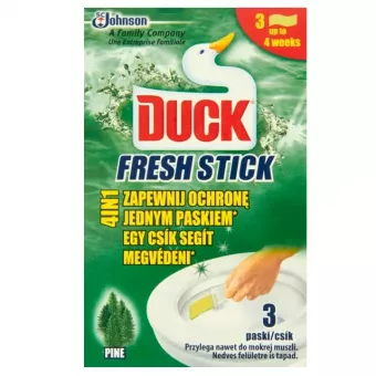 Duck WC Öblítő csík zselés - Fresh Stick - Pine Fenyőillat 3x9g