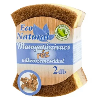 Eco Natural mosogatószivacs réz mikroszemcse 2db