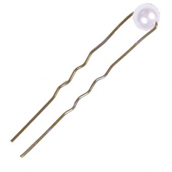 Eurostil Babahajtű Bronz-Gyöngyös 6cm 6db/csomag 03209