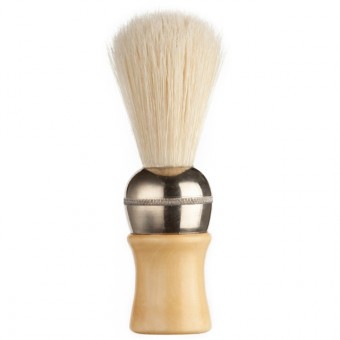 Eurostil Borotvapamacs - Disznósörte , Fa és fém nyél Vintage 00644
