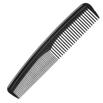 Eurostil Fésű Osztott - Hajvágáshoz, Fekete 15cm 00178/50
