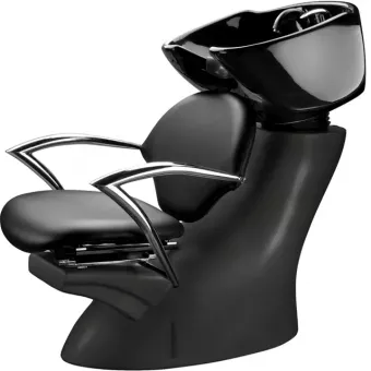 Exkluzív fejmosó állítható székkel fekete-fekete 2841