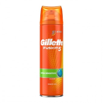 Gillette Borotvazselé-Fusion5-Ultra Sensitiv bőrre Aloe-val 200ml