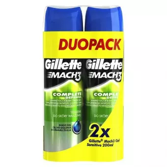 Gillette Borotvazselé - Mach3 - Érzékeny bőrre , Sensitive 2x200ml