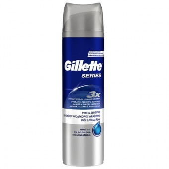 Gillette Borotvazselé-Series-Pure&Sensitive,illat-és színezékmentes 200ml
