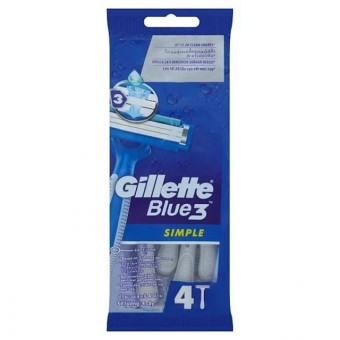 Gillette Eldobható borotva Blue3 - Simple 3pengés 4db