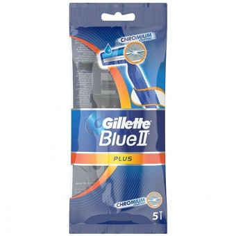 Gillette Eldobható borotva BlueII 5db 2 pengés Plus Ultra Grip