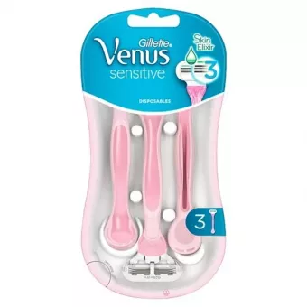 Gillette Eldobható borotva Női Venus 3db 3 pengés sensitive
