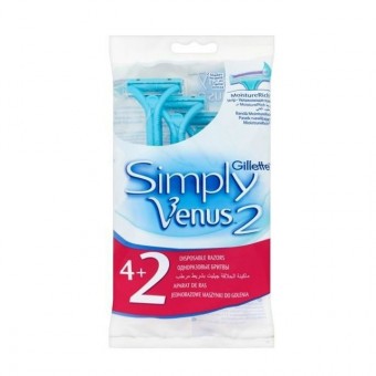 Gillette Eldobható Női borotva Simply Venus2 4+2db