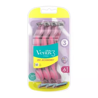 Gillette Eldobható Női borotva Venus3 6db Plus Pink