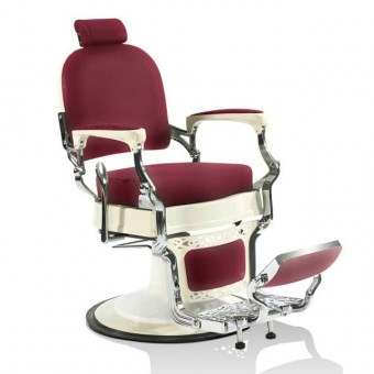 Hair mustang burgundi vörös Barber szék