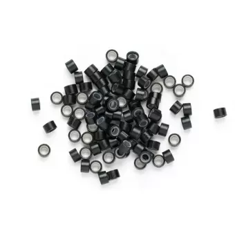 HC Mikrogyűrű szilikonos 4,5mm 100db Fekete