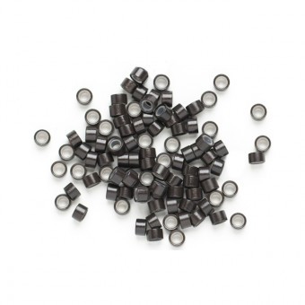 HC Mikrogyűrű szilikonos 4,5mm 100db Sötétbarna