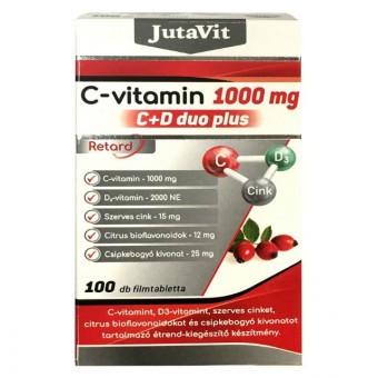JutaVit C-Vitamin 1000 MG C+D DUO Plus 100db Filmtabletta
