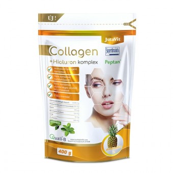 JutaVit Collagén+Hialuron Komplex Ananászos Kollagén Por 400gr