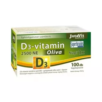 JutaVit D3-Vitamin 3000 NE Olíva Lágykapszula 40db