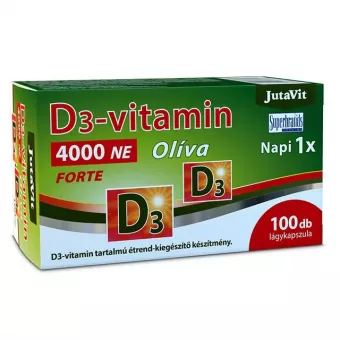 JutaVit D3-Vitamin 4000 NE Olíva Lágykapszula 100db
