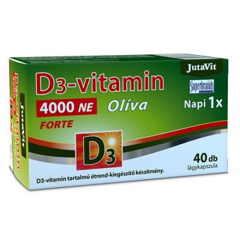 JutaVit D3-Vitamin 4000 NE Olíva Lágykapszula 40db