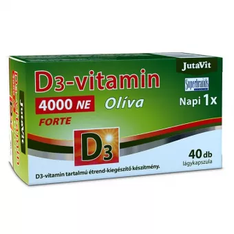 JutaVit D3-Vitamin 4000 NE Olíva Lágykapszula 40db