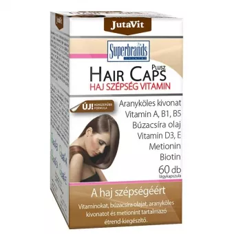 Jutavit Hair Caps Plusz Haj Szépség Lágykapszula 60db