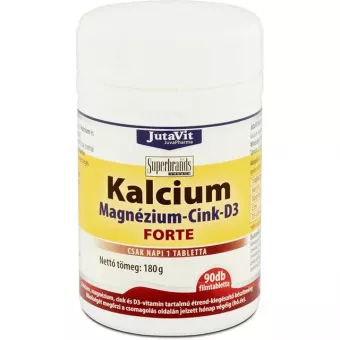 JutaVit Kalcium+Magnézium+Cink+D3-Vitamin Forte  Filmtabletta 90db