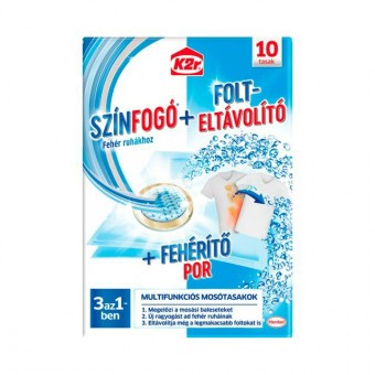 K2R Fehérítő és Folteltávolító Por Koszrészecskéket Semlegesítő 10x30g