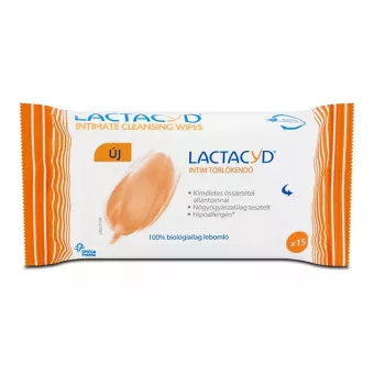 Lactacyd Intim törlőkendő 15db