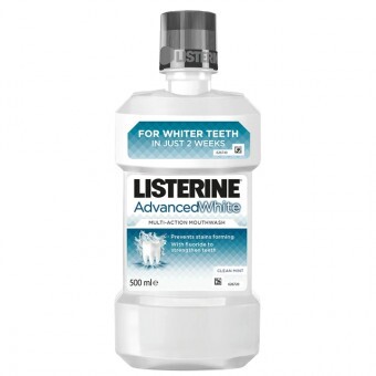 Listerine Szájvíz - Advanced White - Fogfehérítő , Menta íz 500ml