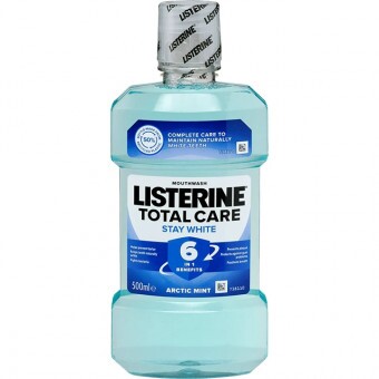 Listerine Szájvíz - Stay White - Védelem fogkő ellen , Menta íz 500ml
