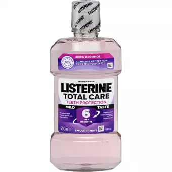 Listerine Szájvíz - Total Care - Alkoholmentes , Gyengéd menta íz , 6in1 500ml