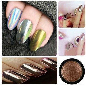Master Nails Dísz Tükörpor Bronz
