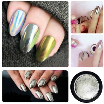 Master Nails Dísz Tükörpor Ezüst