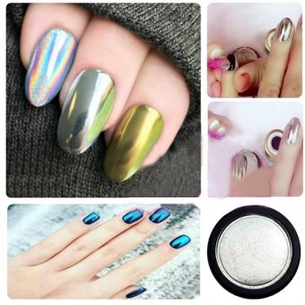 Master Nails Dísz Tükörpor Kék