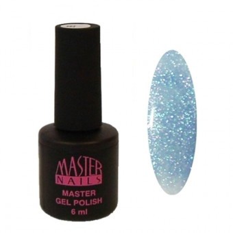 Master Nails Zselé Lakk 6ml -018 Csillámos vízkék