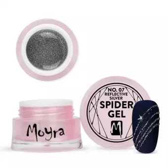 Moyra Spider Gel Zselé 5ml No.07- Reflective Silver