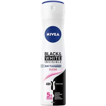 NIVEA Black & White Invisible Clear deo spray 150ml