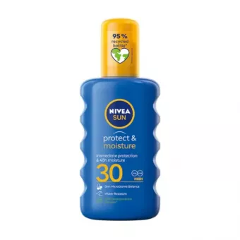 Nivea Napozó Spray-Protect&Moisture-Hidratáló,Vízálló FF30 200ml