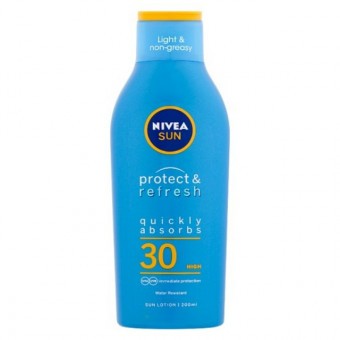 Nivea Naptej-Protect&Refresh-Hűsítő,Vízálló,Áttetsző FF30 200ml