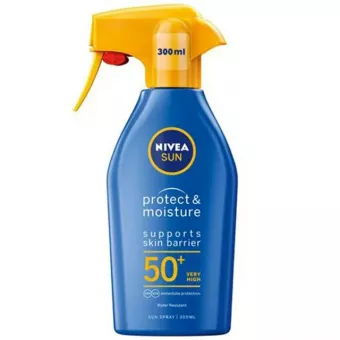 Nivea Naptej Szórófejes-Protect&Moisture-Hidratáló FF50+ 300ml