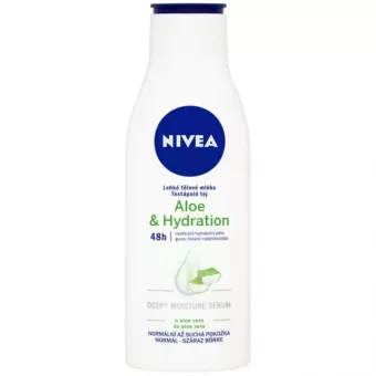 Nivea Testápoló Tej Aloe & Hydration, mélyhid. szérummal normál-száraz bő. 250ml