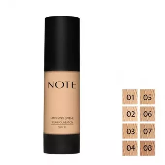 NOTE Mattifying Extreme Wear Pumpás Alapozó 35ml Homok 04