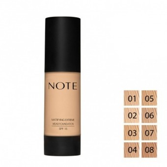 NOTE Mattifying Extreme Wear Pumpás Alapozó 35ml Sötét-Méz 06