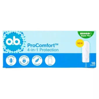 OB Tampon Super Plus Procomfort - 4 in 1-ben védelem 16db