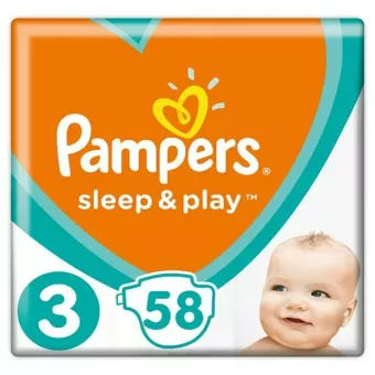 Pampers Babapelenka Sleep&Play-"3" 6-10kg-ig 58db
